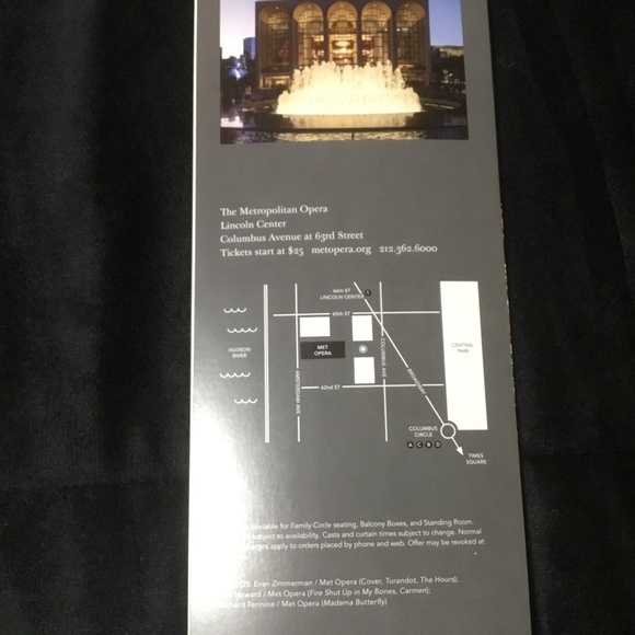 Flyer for The Metropolitan Opera Spring 2024 - Picture 3 of 3
